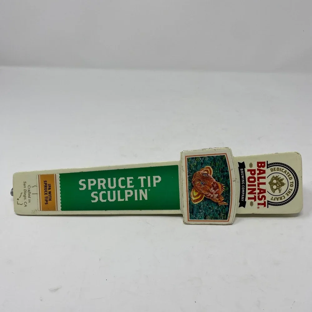 Ballast Point Spruce Tip Sculpin IPA Beer Tap Handle San Diego Craft Brewing Co